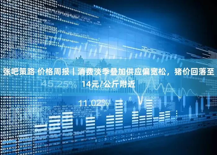 张吧策路 价格周报｜消费淡季叠加供应偏宽松，猪价回落至14元/公斤附近